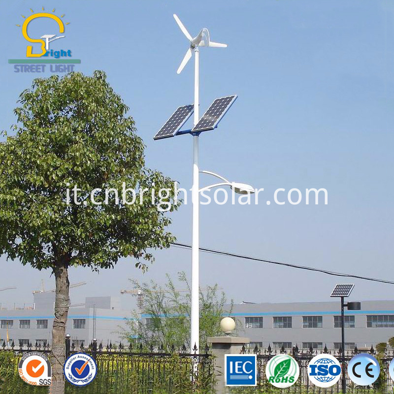 Lampione solare solare ibrido solare 60W Solar Wind Hybrid Solar Street Light 60W